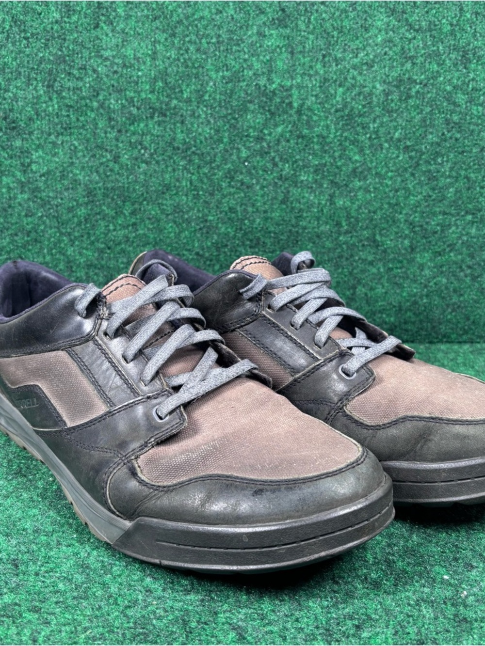 Merrell Berner Shift Mens Size 14 Black Gray Lace Up Sneakers Shoes Performance